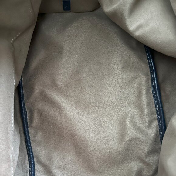 Beautiful LANCEL "French Flair” leather Tote bag, navy blue colour - Picture 9 of 16